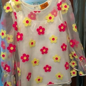 Blouse with matching slip tank